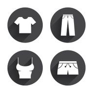 Clothes signs T-shirt and pants with shorts N9