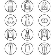 Set of Fashion Icons N3