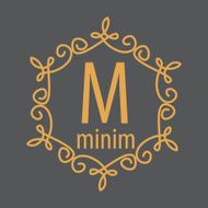 luxury monogram logo identity template elegant linear business s N9