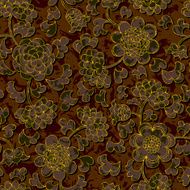 seamless floral damask pattern background