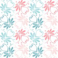 vector set seamless floral ornament N5