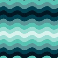 Abstract wavy ocean seamless pattern background Vector