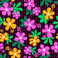 Hibiscus flower pattern