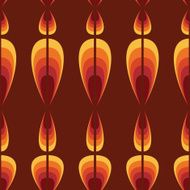 Seamless geometric vintage wallpaper vector