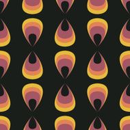 Seamless geometric vintage wallpaper vector N3