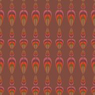 Seamless geometric vintage wallpaper vector N13