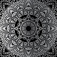 Silver mandala