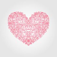 Heart of flowers roses N4