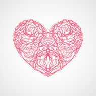 Heart of flowers roses N5
