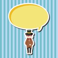 boy man cartoon theme elements N102