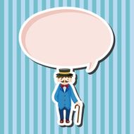 boy man cartoon theme elements N103