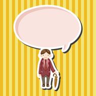 boy man cartoon theme elements N104