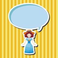 lady girl cartoon theme elements N77