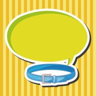 Pet dog chains theme element vector eps10