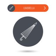 Umbrella icon Water protection sign N20