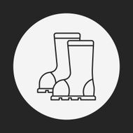 Rain boots line icon N12