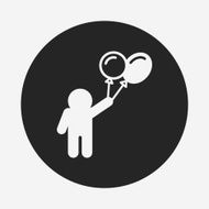 tourist with balloon icon N7