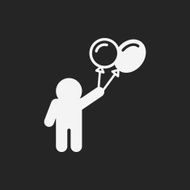 tourist with balloon icon N8