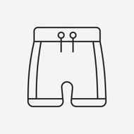 swim suit line icon N19