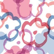 Pale floral seamless pattern Vintage background with flowers