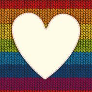 Romantic valentine&#039;s day knitted background