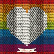 Romantic valentine&#039;s day knitted background N2