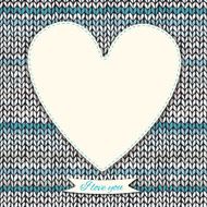 Romantic valentine&#039;s day knitted background N4