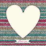 Romantic valentine&#039;s day knitted background N5