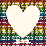 Romantic valentine&#039;s day knitted background N6