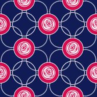 Geometrical roses flowers