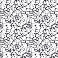 Seamless pattern with decorative roses N10