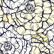 Seamless pattern with decorative roses N12