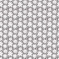 Seamless pattern with decorative daisy flowers