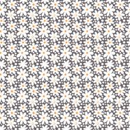 Seamlesspattern with decorative daisy flowers