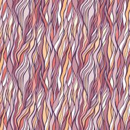 Seamless pattern with doodle waves ornament N3