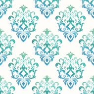 Watercolor seamless wallpapers in the style of Baroque Can be
