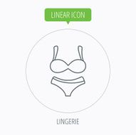 Lingerie icon Women underwear sign N27