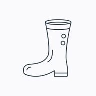 Boots icon Garden rubber shoes sign N9