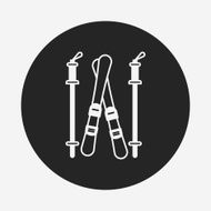 Ski board icon