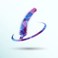 Watercolor illustration mascara Fashion Vector N5