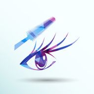 Woman eye beautiful makeup long eyelashes Mascara Brush N5
