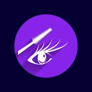 Woman eye beautiful makeup long eyelashes Mascara Brush N6