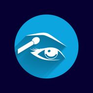 vector with beautiful female eyes different makeup N6