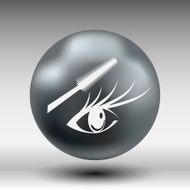 Woman eye beautiful makeup long eyelashes Mascara Brush N7