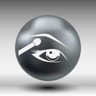 vector with beautiful female eyes different makeup N7