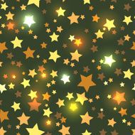 Seamless with shiny golden stars
