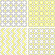 Set of seamless geometric patterns N18