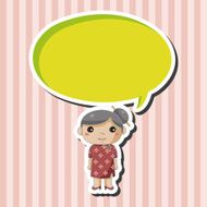 family grandmother character theme elements N17