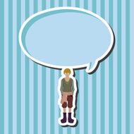 boy man cartoon theme elements N110