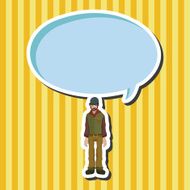 boy man cartoon theme elements N113